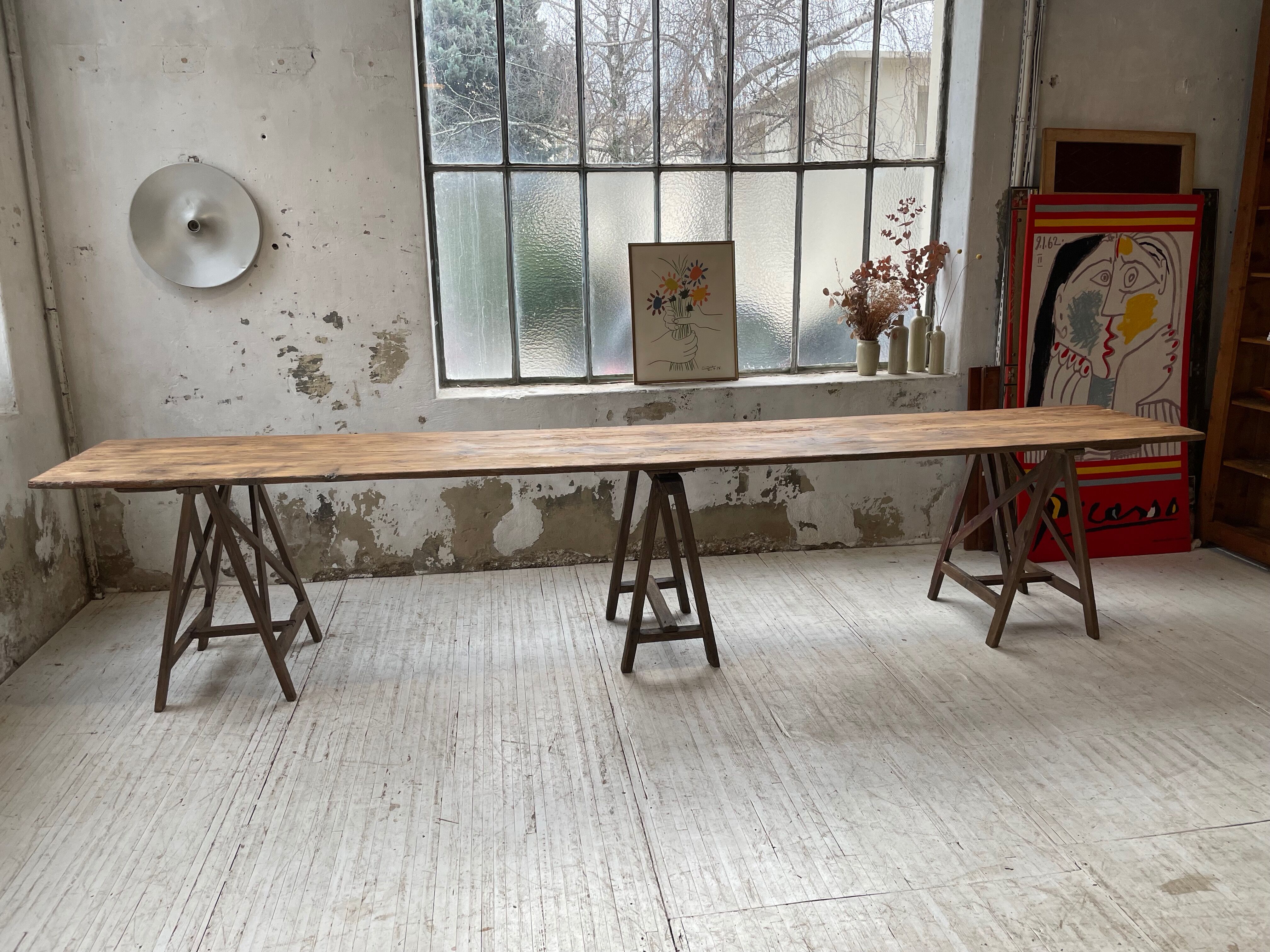 Guinguette table XXL 4m trestles