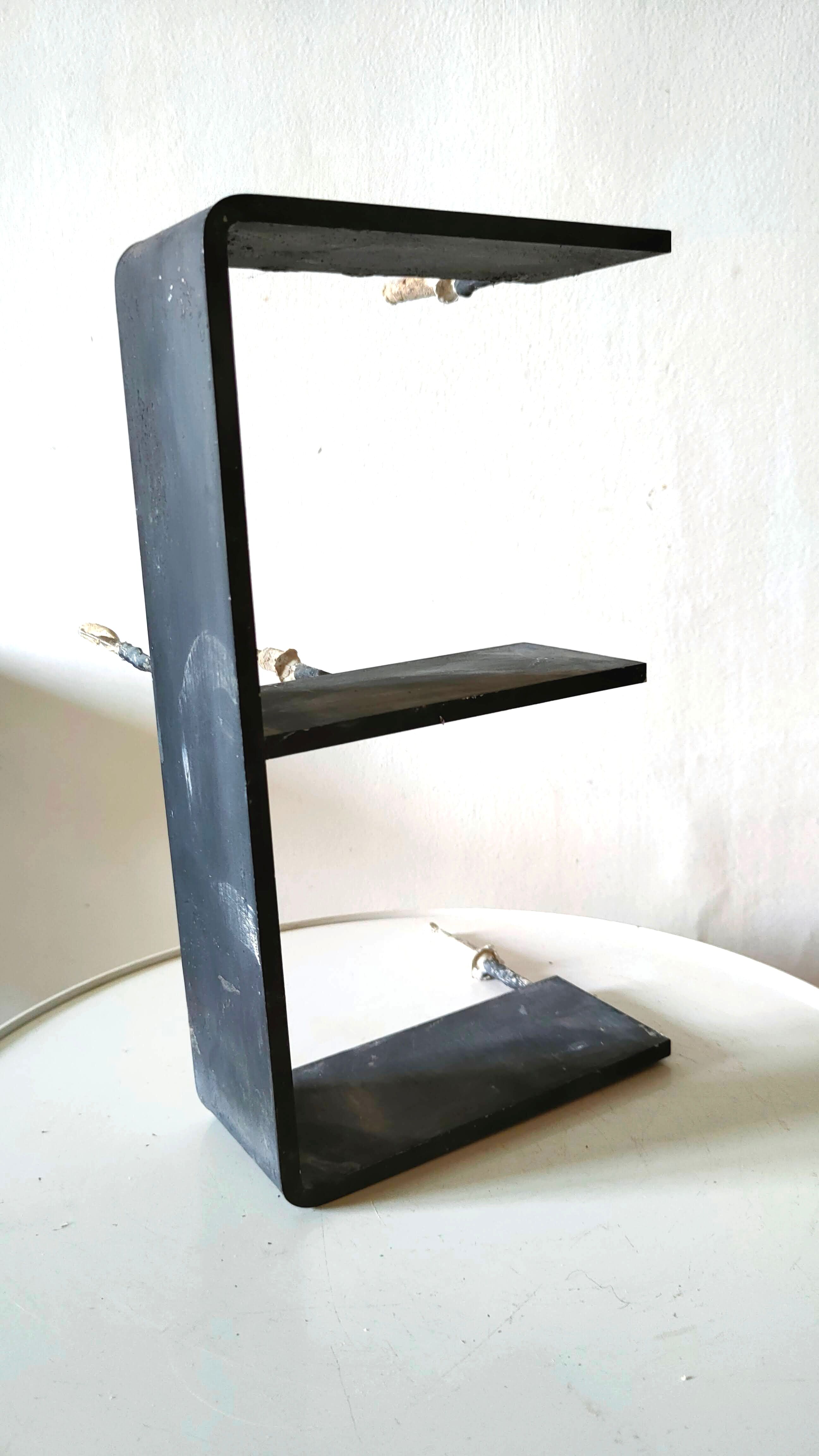 Vintage metal letter E