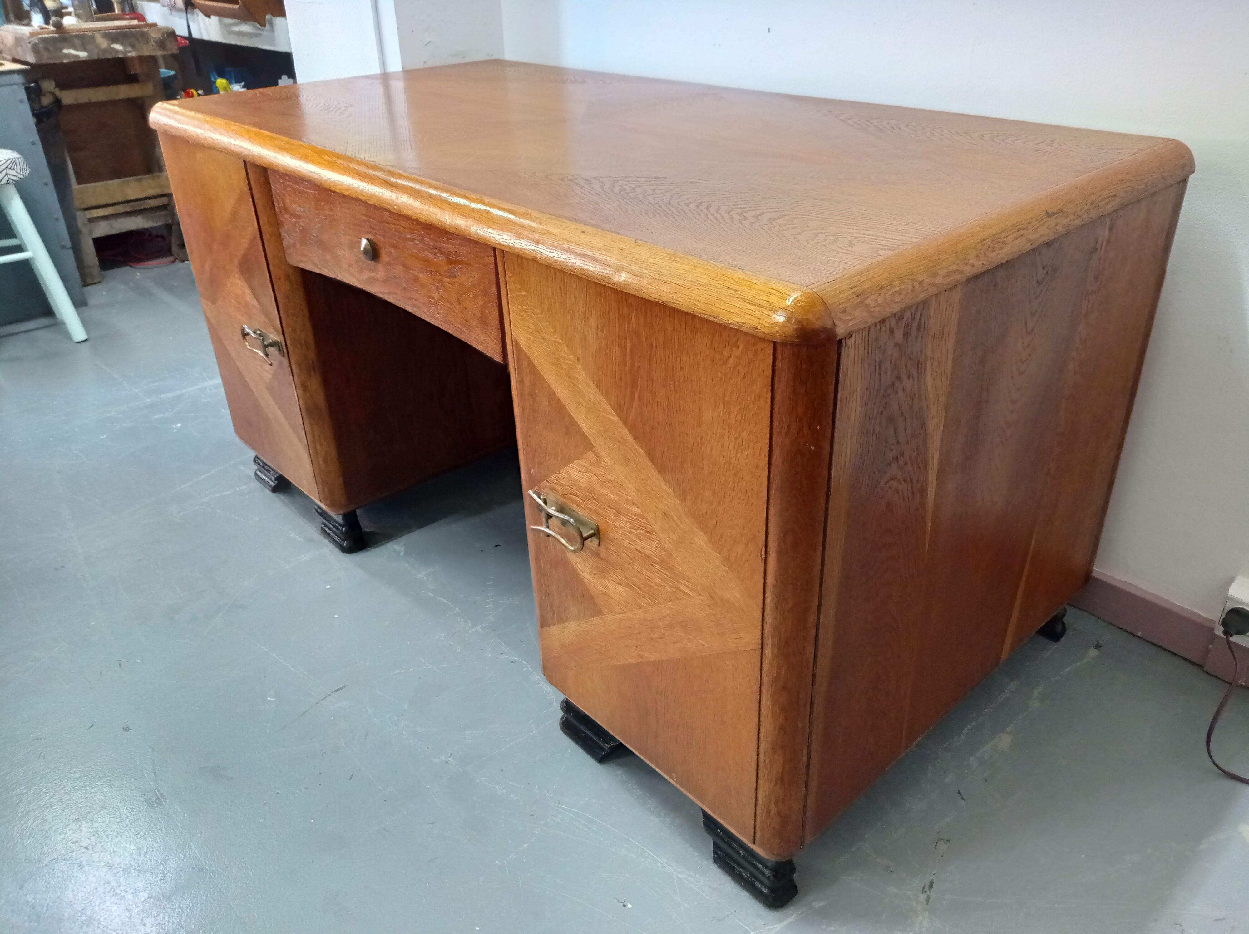 Bureau art déco marqueterie