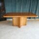 Dinner table in rattan cane