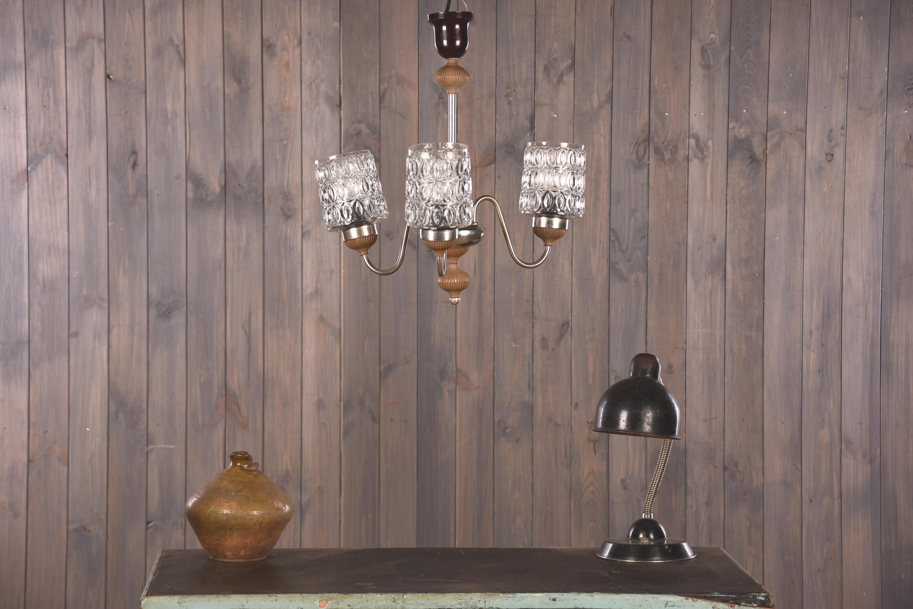 Lustre vintage brocante plafonnier