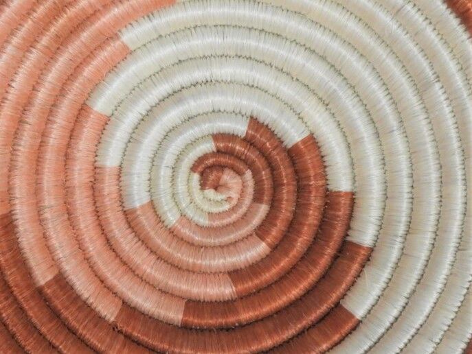 African mural basket