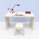 Monobloc polyester desk by Berthe Libert, 1970s.