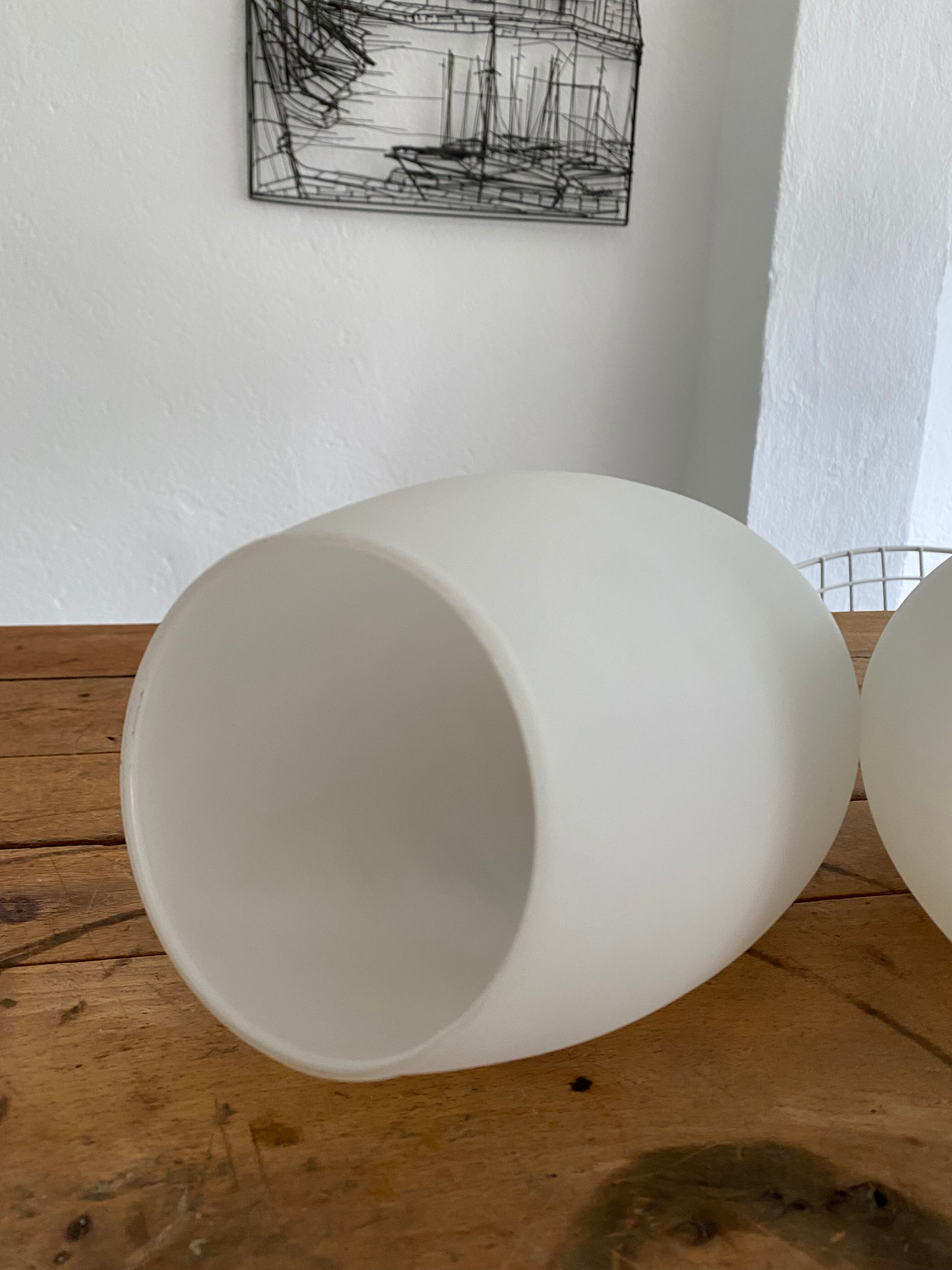 Pair vintage opaline suspensions