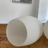 Pair vintage opaline suspensions