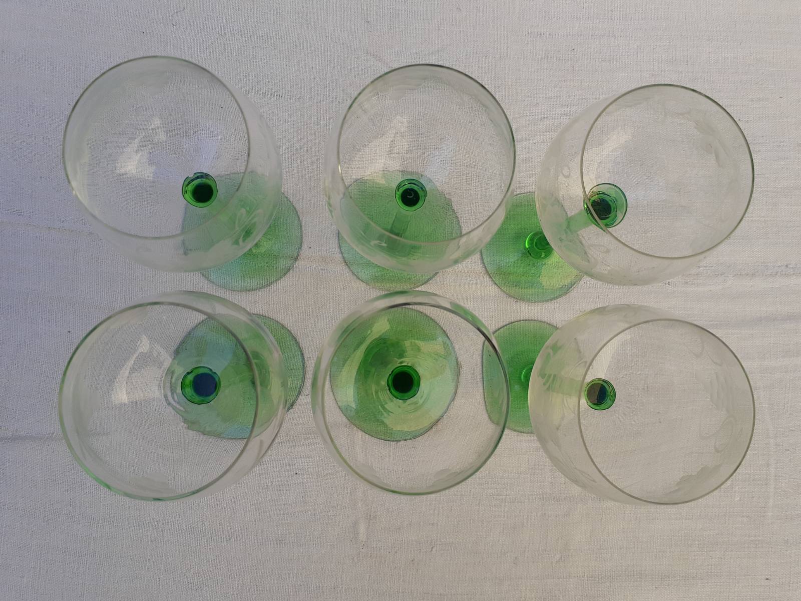 6 crystal glasses for Alsace wine