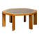 Table basse hexagonale en céramique plateau marbre