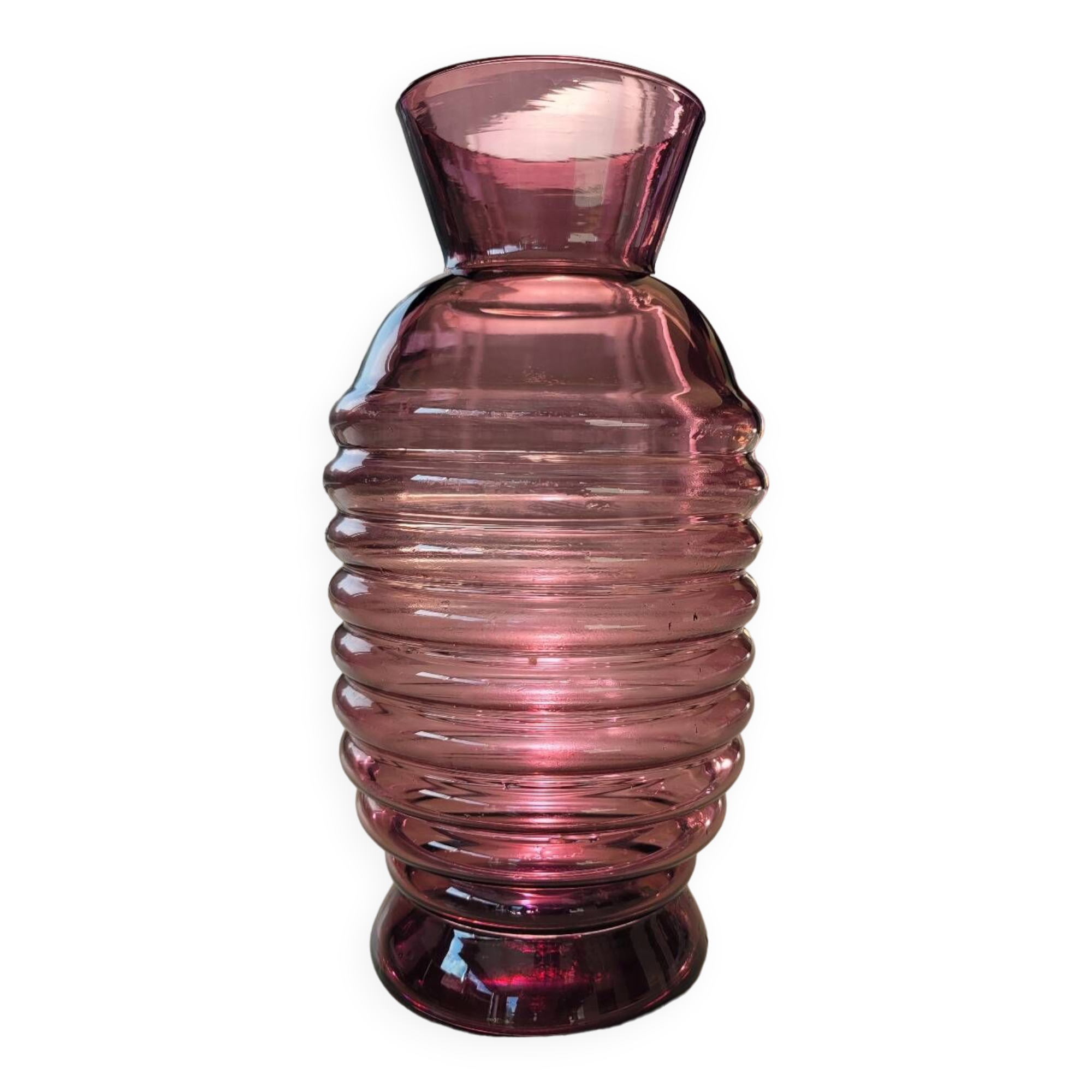 Art Deco style glass vase