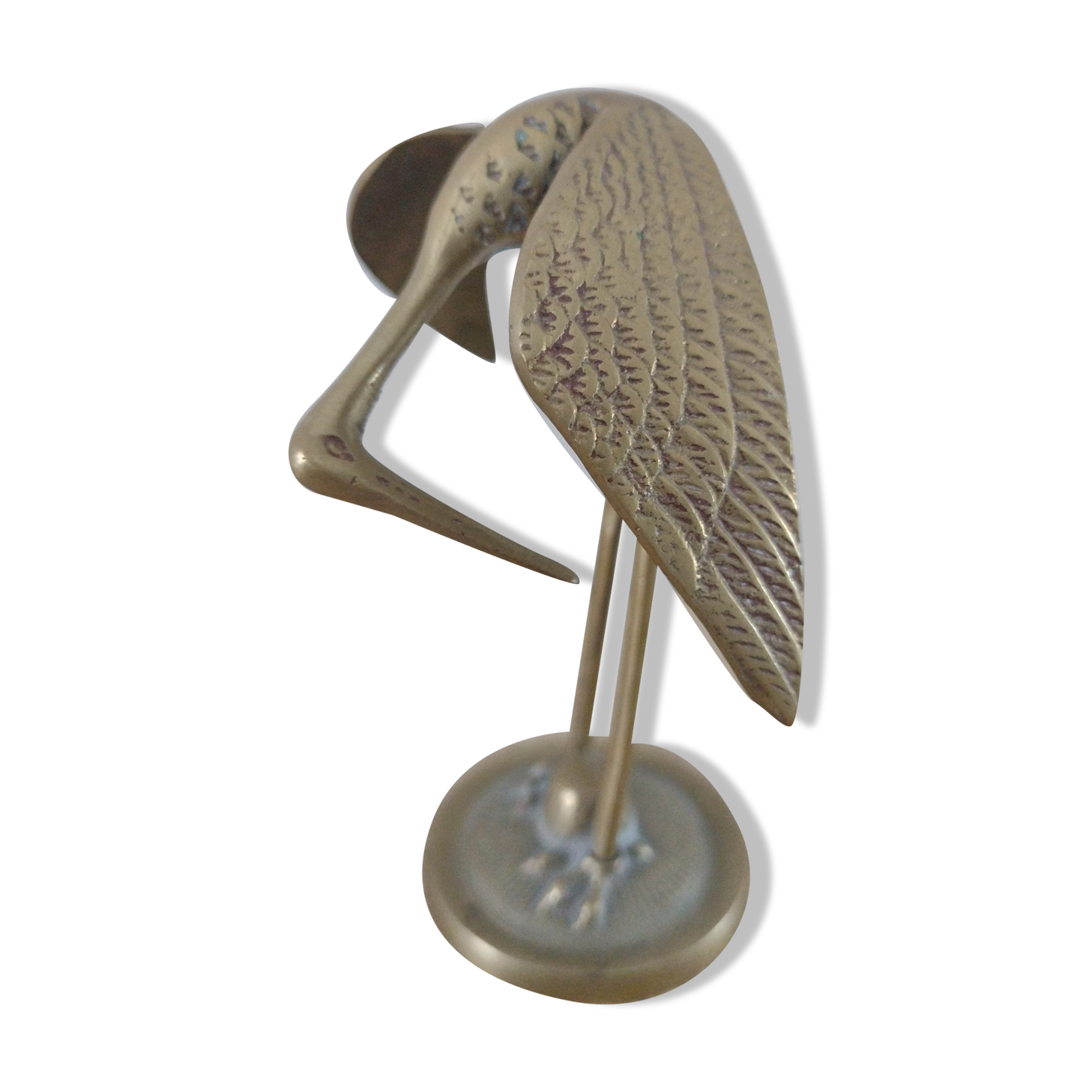 Brass heron