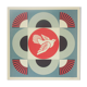 Shepard Fairey (Obey Giant): Geometric Dove Blue - Signed Lithograph