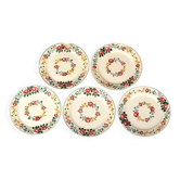 5 assiettes à dessert Sarreguemines Piccola