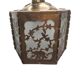 Lampe à suspension antique en laiton scié ajouré, début des années 1900