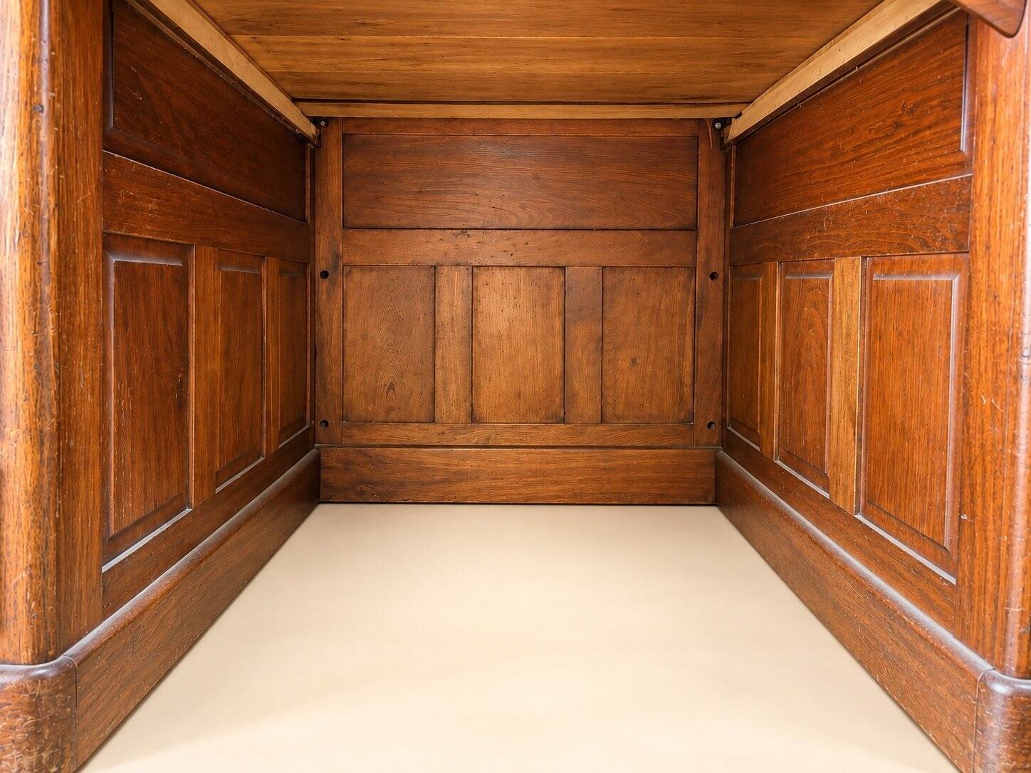 Minister's desk with drawers – Napoleonic III period – Solid walnut
