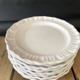 8 assiettes provençales en terre émaillée