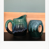Pitcher sea foam style Vallauris