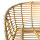 Natural coloured rattan resin armchair