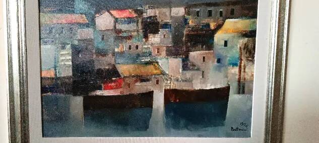 Oil painting on canvas - Marine - 1976 Lido Bettarini canvas 70x50 cm