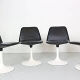 Scandinavian Modern Set Of 4 Dinning Chairs By Börje Johanson Vinga, Sweden 1970