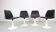 Modern Scandinavian dining chair set of 4 by Börje Johanson Vinga, Sweden 1970