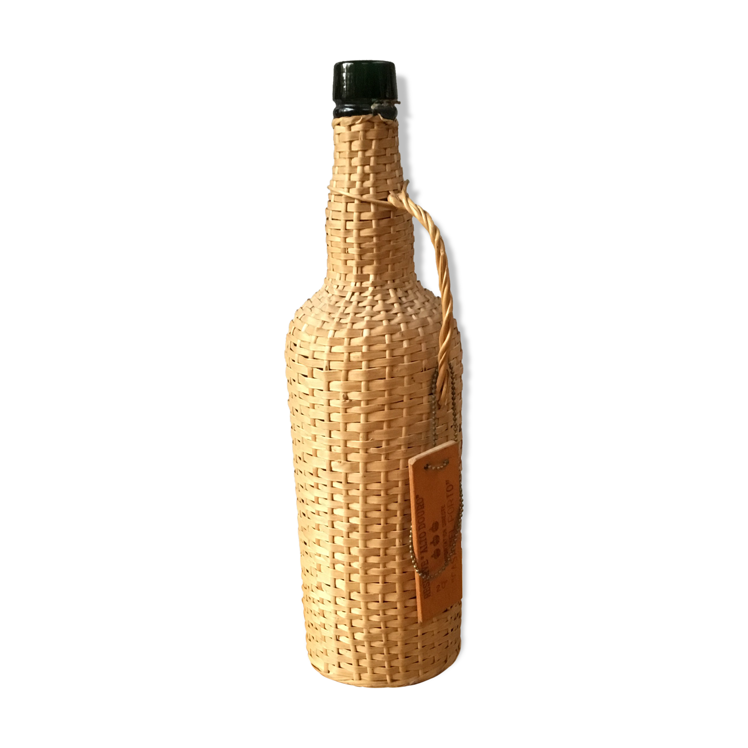 Old bottle sheathed rattan