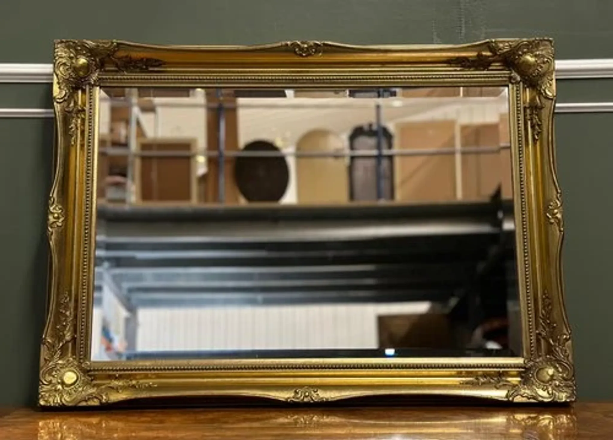 Vintage Gold Wall Hanging Mirror