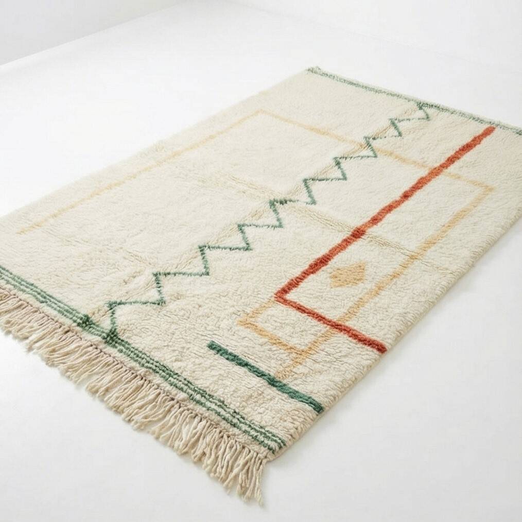 Tapis marocain en laine moderne