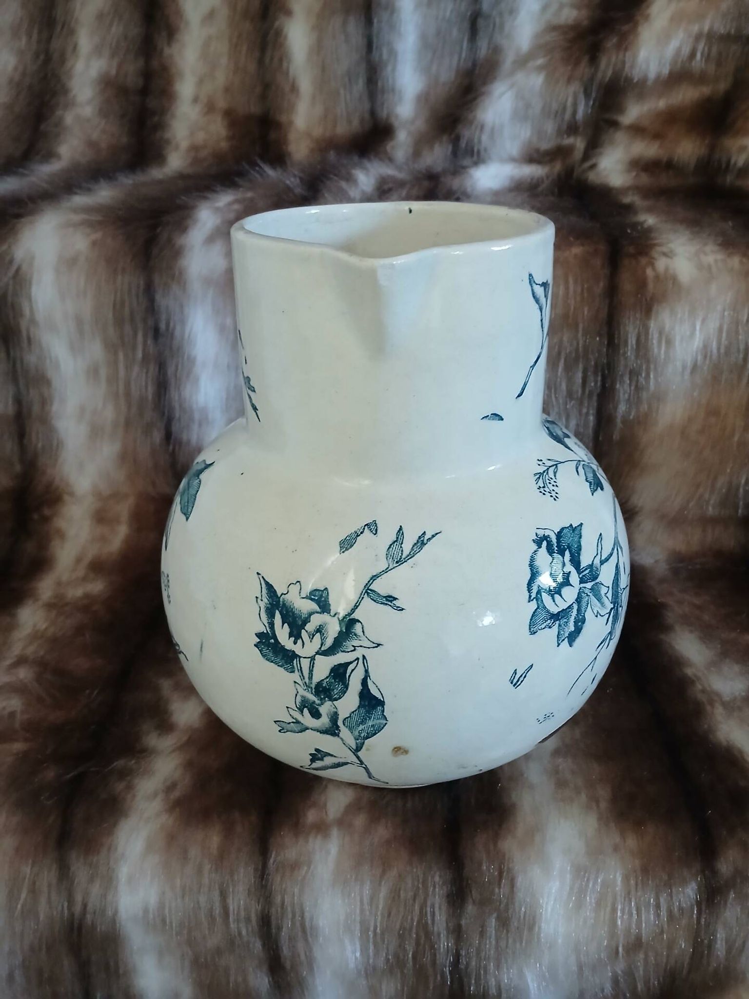 Antique pitcher in ironstone