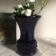 Vintage Cobalt Blue Fish Vase - Ricard Ceramics Workshop