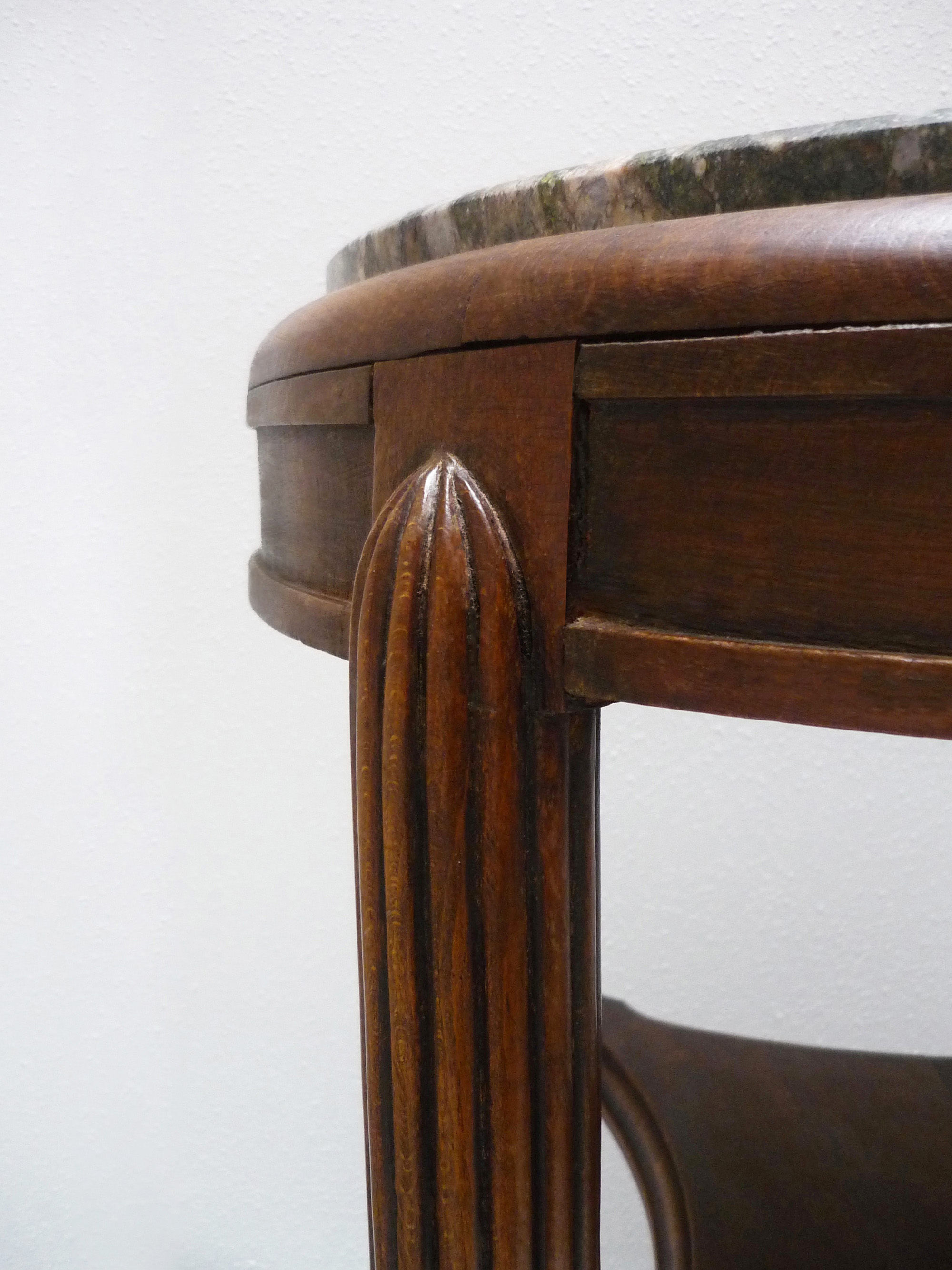 Art Deco Pedestal Table in Walnut, 1930 era