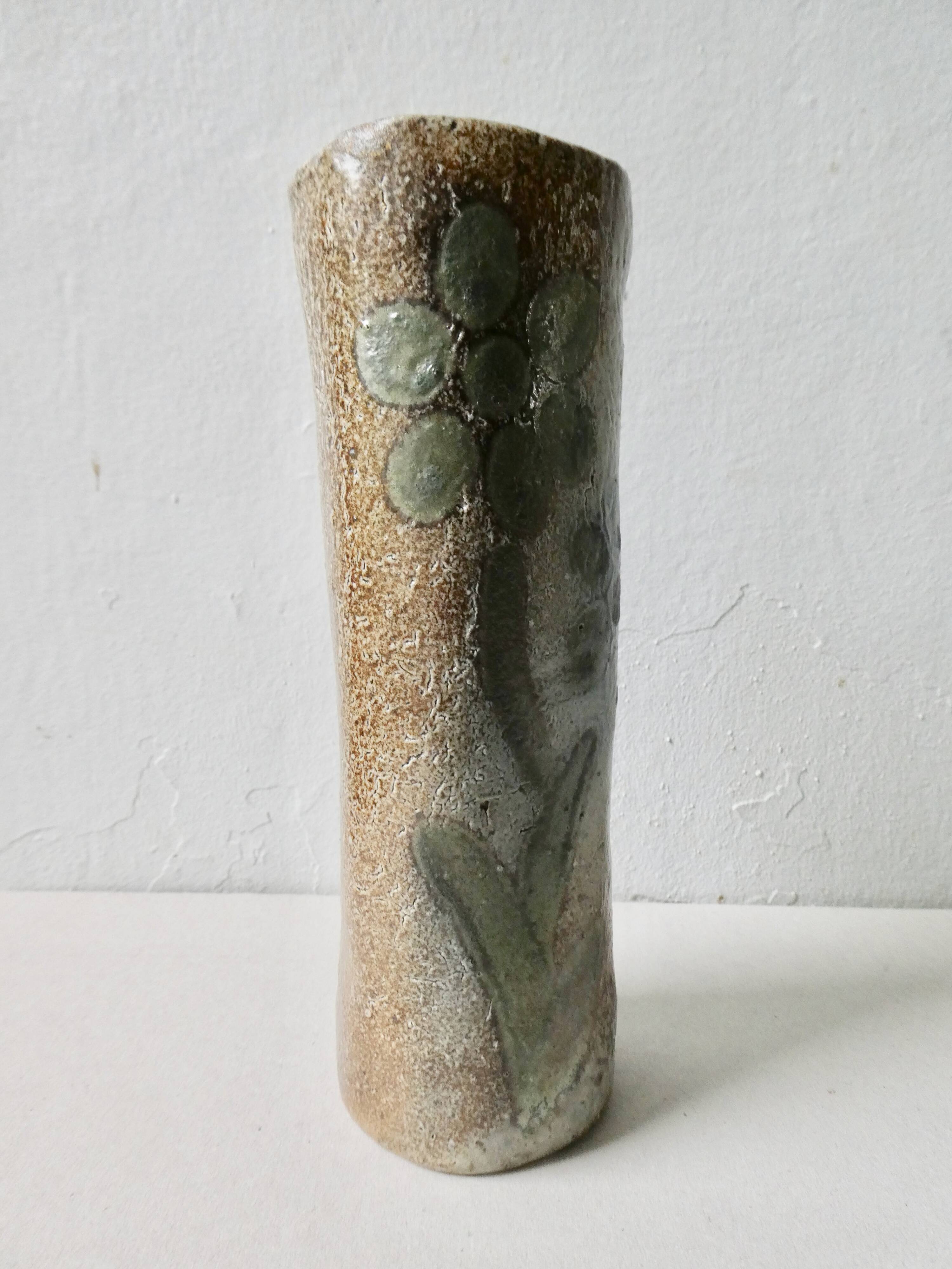 Stoneware vase Jean Claude Monange, 70s