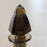 Black smoked glass carafe