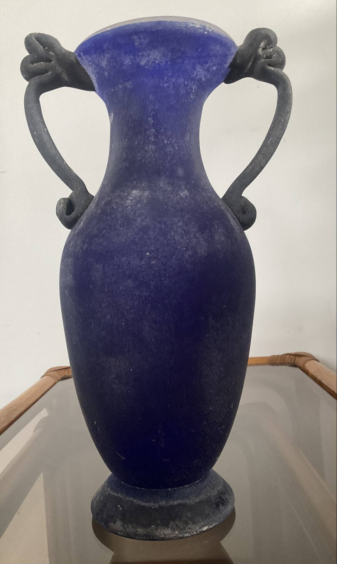 Amphora vase excavated in Murano glass