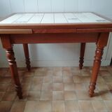 Wooden tile table