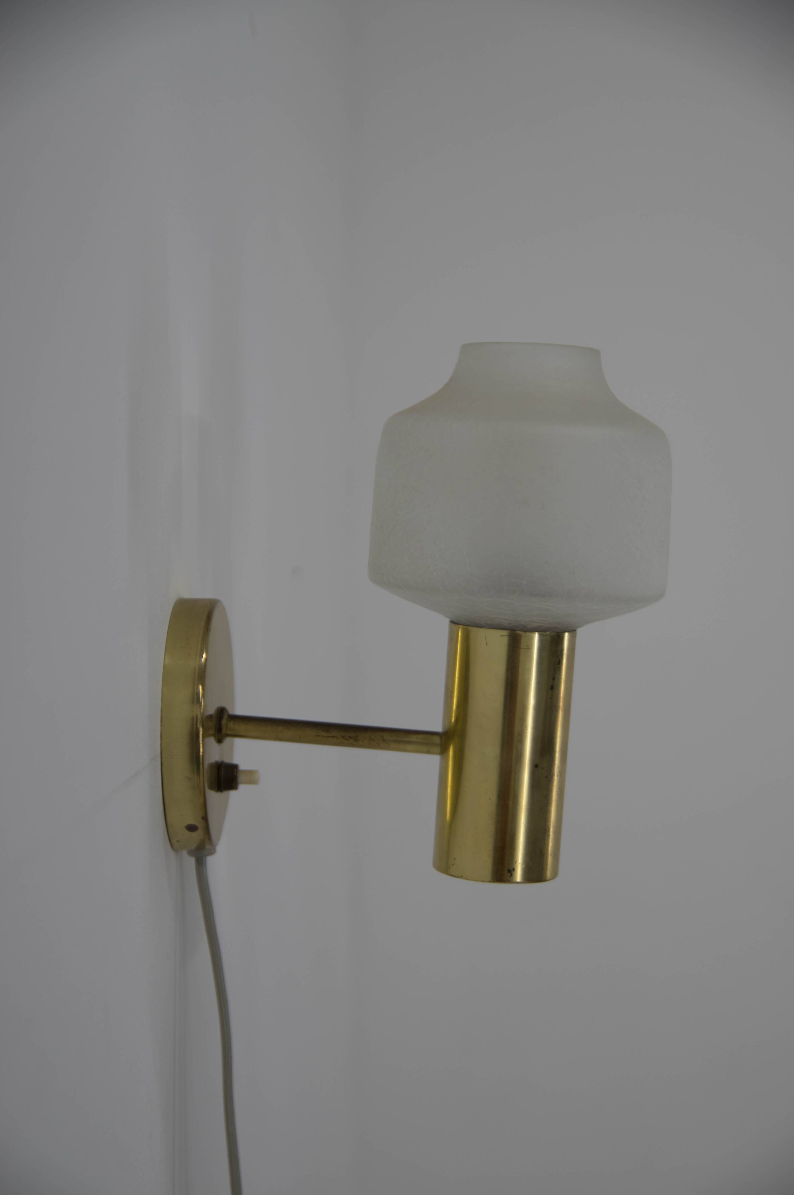 Set of Two Wall Lamps, Denmark, 1970s