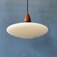 Suspension en verre opalin (style Philips) - Louis Kalff