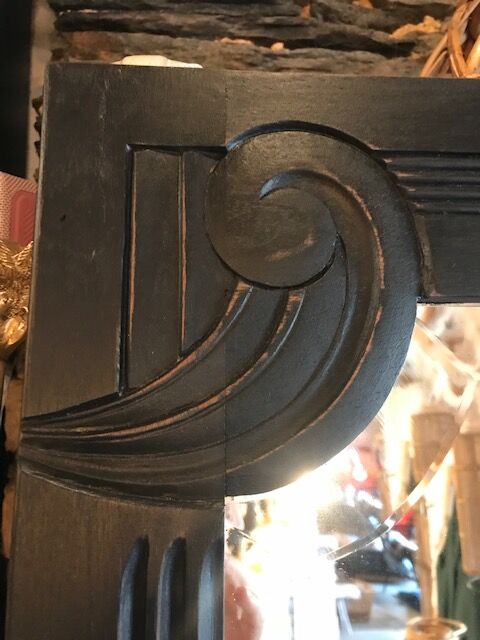 old mirror black rectangular  64x175cm