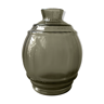 Vase verre fumé vintage