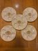 Set of 5 oyster plates Saint-Clément France no. 4589 – Earthenware