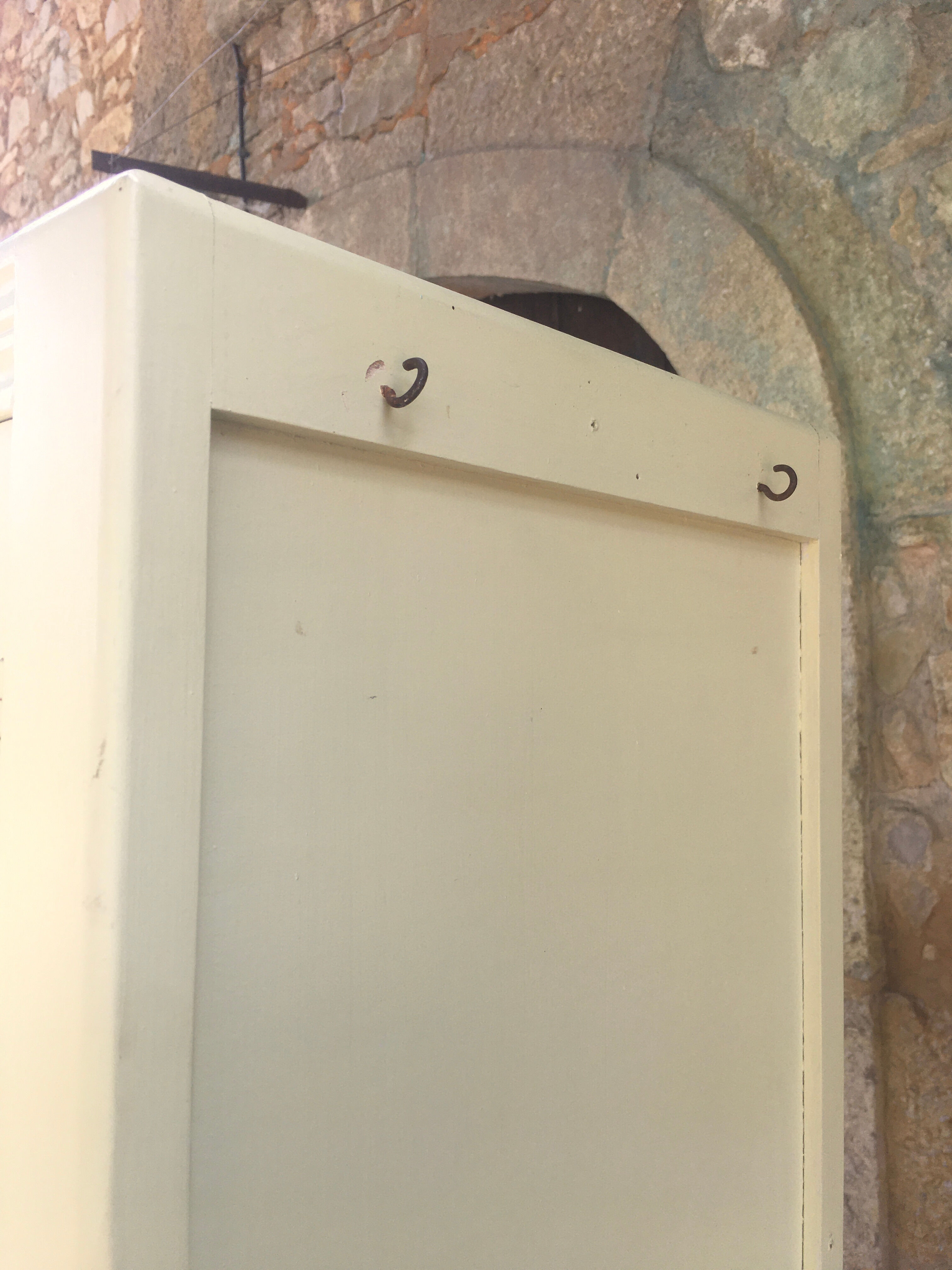 Parisian yellow wooden wardrobe