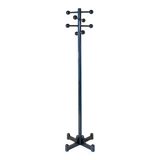 Porte-manteau italien moderne en bois émaillé vert foncé des années 1970