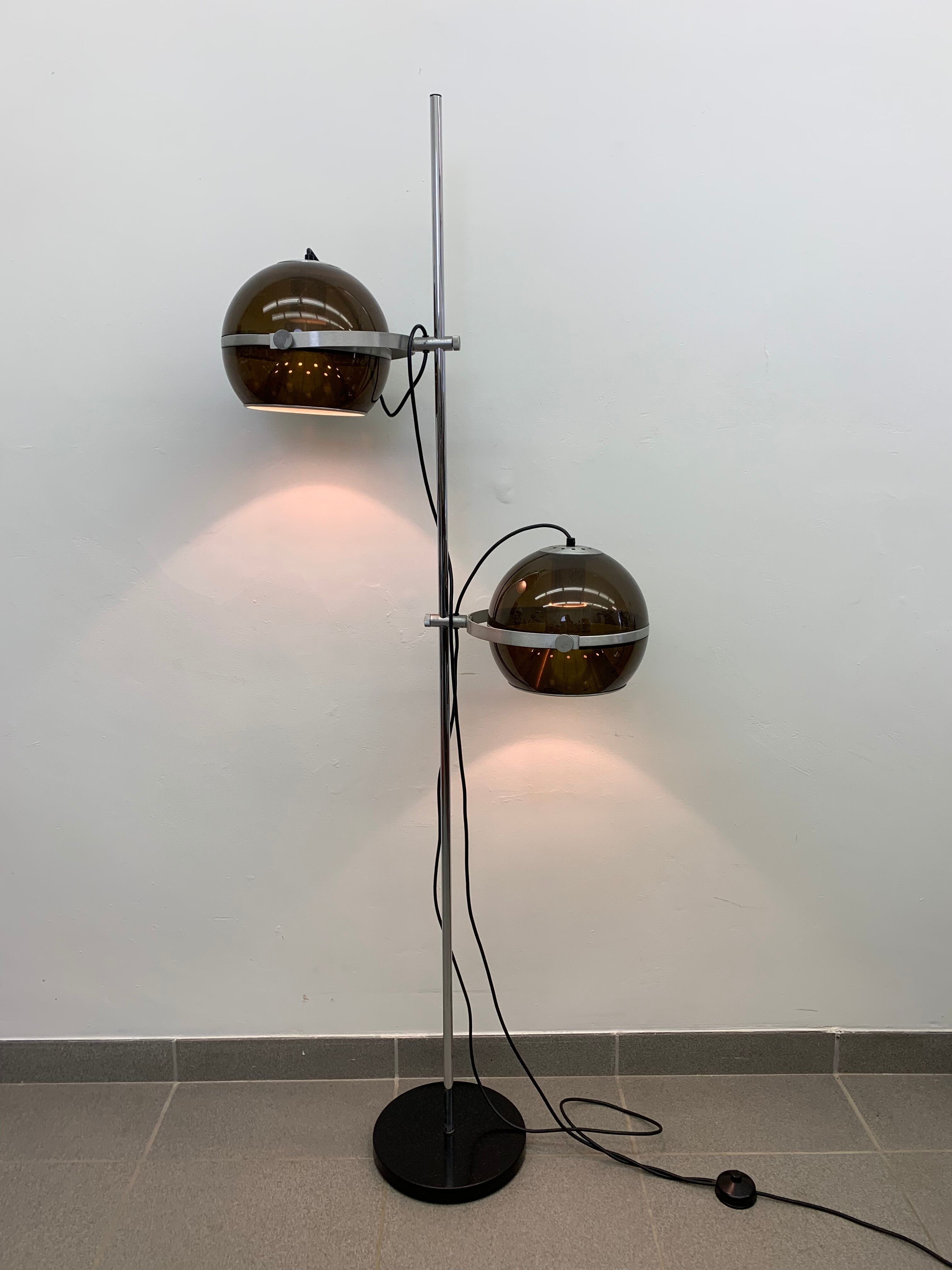 Vintage Dijkstra globe floor lamp , 1970
