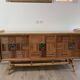 Rattan sideboard and ceramic tiles from vallauris 50s