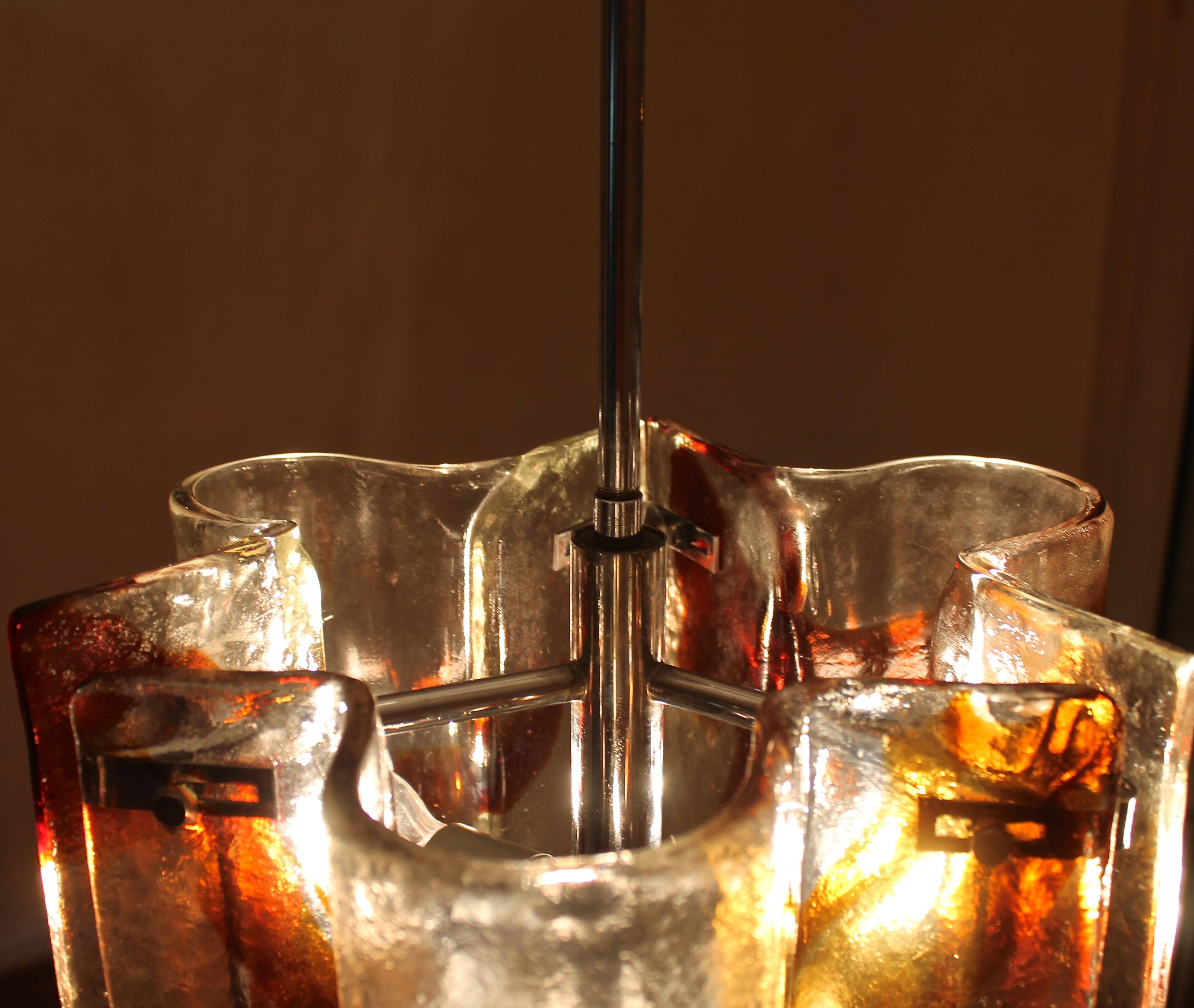 Hanging lamp by Carlo Nason for Murano glass Mazzega