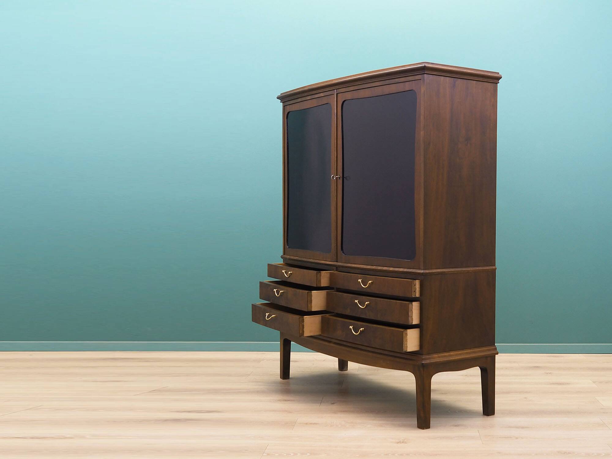 Walnut cupboard, Danish design, 1960s, production: Denmark
