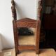 Carved solid wood mirror