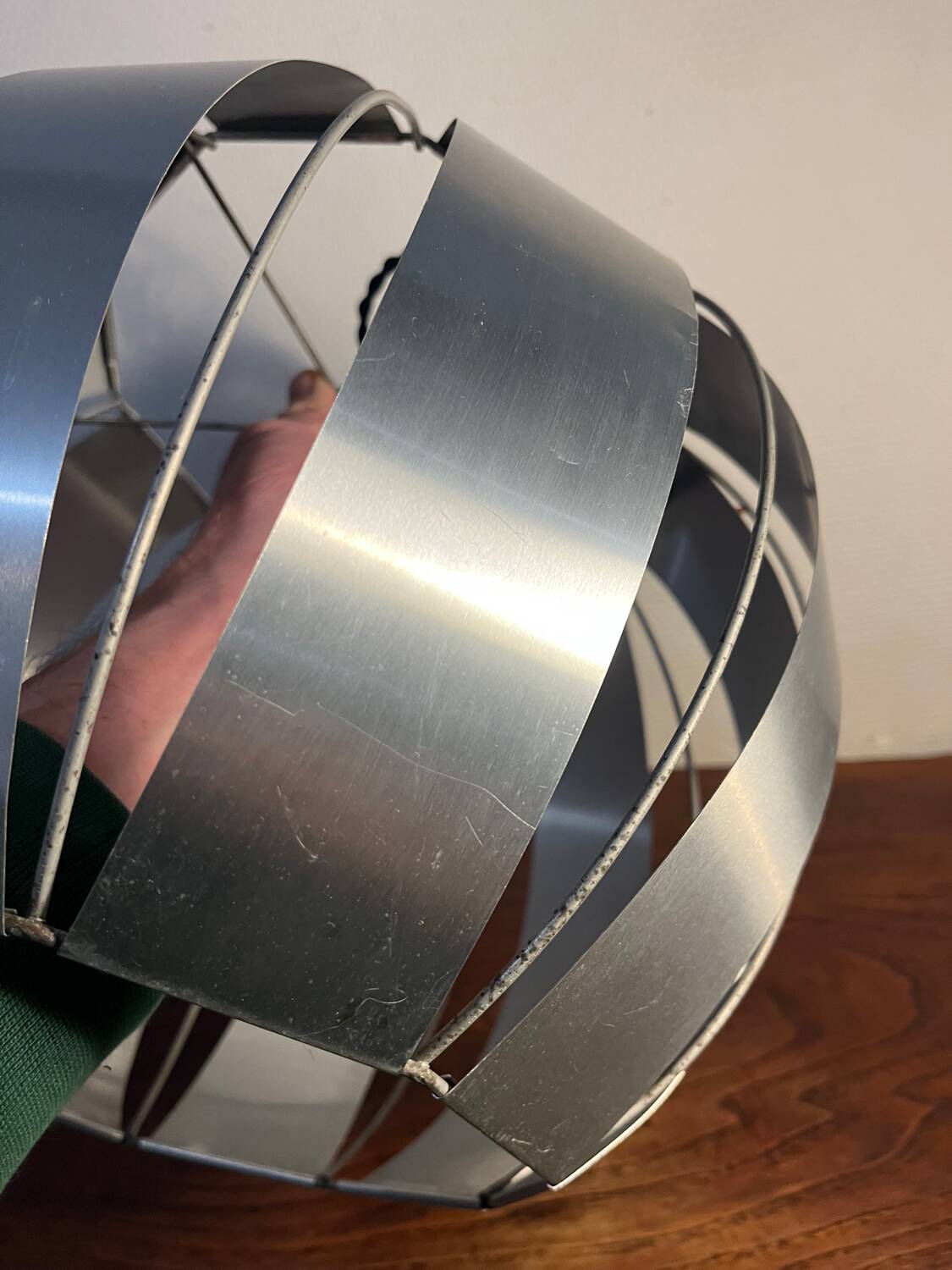 Max Sauze metal and aluminum pendant light