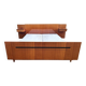 Electric double bed, varnished wood, vintage, 1960s