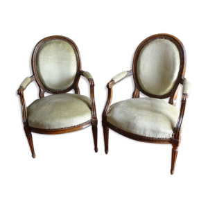 paire de fauteuils d'époque
