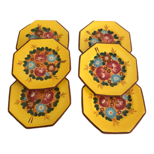 6 assiettes à dessert