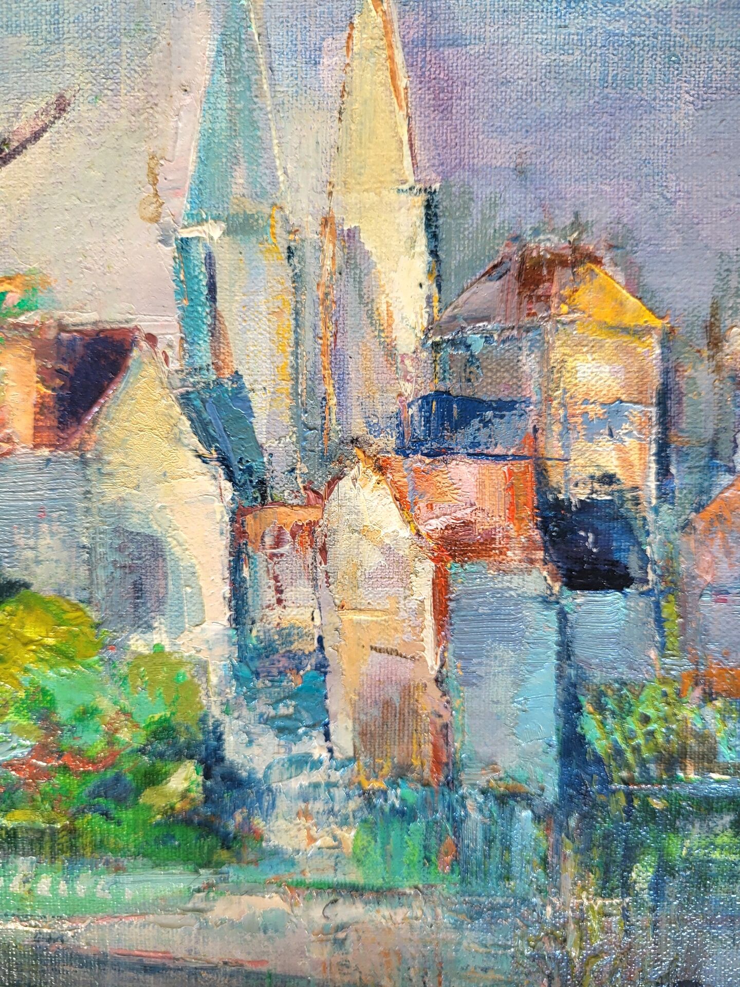Oil on canvas Post-Impressionist by Iris Raquin